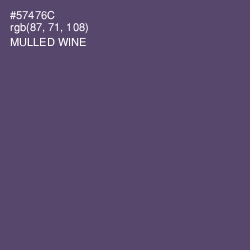 #57476C - Mulled Wine Color Image